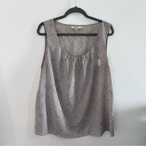 LOFT sleeveless blouse with subtle sequins